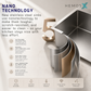 HEMOS SUS304 STEEL 1.0MM THICKNESS VOLCANO EMBOSSED WORKSTATION KITCHEN SINK HM-W6047-MS(EB)
