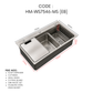 HEMOS SUS304 GRAIN EMBOSSED WORKSTATION KITCHEN SINK HM-WS7546,WS8048