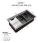 HEMOS SUS304 GRAIN EMBOSSED WORKSTATION KITCHEN SINK HM-WS7546,WS8048