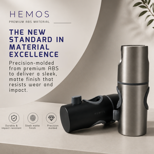 HEMOS SLIDING BAR HOLDER PUSH BUTTON ADJUSTABLE SHOWER RAIL HOLDER BATHROOM HAND SHOWER BRACKET HM-0101