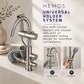 HEMOS SLIDING BAR HOLDER PUSH BUTTON ADJUSTABLE SHOWER RAIL HOLDER BATHROOM HAND SHOWER BRACKET HM-0101