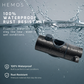 HEMOS SLIDING BAR HOLDER PUSH BUTTON ADJUSTABLE SHOWER RAIL HOLDER BATHROOM HAND SHOWER BRACKET HM-0101