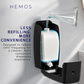 HEMOS ABS SOAP DISPENSER WALL MOUNTED DISPENSER LIQUID HAND WASH PUMP BLACK HM-0242-MB