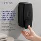 HEMOS ABS SOAP DISPENSER WALL MOUNTED DISPENSER LIQUID HAND WASH PUMP BLACK HM-0242-MB