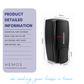 HEMOS ABS SOAP DISPENSER WALL MOUNTED DISPENSER LIQUID HAND WASH PUMP BLACK HM-0242-MB