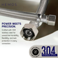 HEMOS HIGH PRESSURE STAINLESS STEEL INLET FLEXIBLE HOSE PIPE