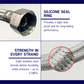 HEMOS HIGH PRESSURE STAINLESS STEEL INLET FLEXIBLE HOSE PIPE