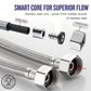 HEMOS HIGH PRESSURE STAINLESS STEEL INLET FLEXIBLE HOSE PIPE