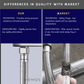 HEMOS HIGH PRESSURE STAINLESS STEEL INLET FLEXIBLE HOSE PIPE