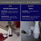 HEMOS BATHROOM FAUCET 32MM 1 1/4'' 304 STAINLESS STEEL BASIN BOTTLE GULLY TRAP HM-0037