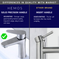 HEMOS BATHROOM FAUCET STAINLESS STEEL SUS 304 PILLAR BASIN COLD TAP KEPALA PAIP AIR BILIK MANDI