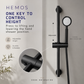 HEMOS BATHROOM FITTING SUS 304 SHOWER ADJUSTABLE BAR GELONGSOR PANCURAN (ROUND/SQUARE) HM-0052,0053