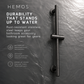 HEMOS BATHROOM FITTING SUS 304 SHOWER ADJUSTABLE BAR GELONGSOR PANCURAN (ROUND/SQUARE) HM-0052,0053