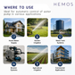 HEMOS WATER PRESSURE CONTROL 15X150X200MM ANTI-VIBRATION & NOISE RUBBER MAT MAT GETAH ANTI-VIBRASI
