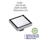 HEMOS BATHROOM FITTINGS SUS 304 TILES INSERT LONG DRAIN FLOOR TRAP GRATING INDOOR OUTDOOR HM-101
