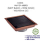 HEMOS BATHROOM FITTINGS SUS 304 TILES INSERT LONG DRAIN FLOOR TRAP GRATING INDOOR OUTDOOR HM-101