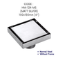 HEMOS BATHROOM FITTINGS SUS 304 TILES INSERT LONG DRAIN FLOOR TRAP GRATING INDOOR OUTDOOR HM-101