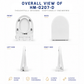 HEAVY DUTY PP MATERIAL SOFT CLOSE SEAT COVER C/W BIDET SPRAYER PENUTUP MANGKUK TANDAS 3500,6500,7500