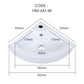 HEMOS BATHROOM CERAMIC WASH BASIN WALL MOUNTED ART BASIN VESSEL SINK PORCELAIN HM-631-W