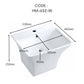 HEMOS BATHROOM CERAMIC WASH BASIN WALL MOUNTED ART BASIN VESSEL SINK PORCELAIN HM-631-W