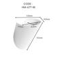 HEMOS BATHROOM CERAMIC WASH BASIN WALL MOUNTED ART BASIN VESSEL SINK PORCELAIN HM-631-W