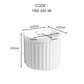 HEMOS BATHROOM CERAMIC WASH BASIN WALL MOUNTED ART BASIN VESSEL SINK PORCELAIN HM-631-W