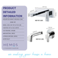 HEMOS BRASS MIXER CONCEALED WALL BASIN TAP HM-19013,19014