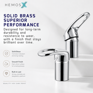 HEMOS SALON SHAMPOO TAP WITH HAND SHOWER HAIR SALON MIXER BASIN BARBER WASHING TAP CHROME HM-19151-C