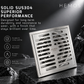 HEMOS SUS304 FLOOR GRATING PENUTUP LUBANG LONGKANG BILIK AIR BATHROOM DRAIN COVER ANTI ODOUR HM-126-MS