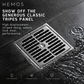 HEMOS SUS304 FLOOR GRATING PENUTUP LUBANG LONGKANG BILIK AIR BATHROOM DRAIN COVER ANTI ODOUR HM-126-MS