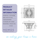 HEMOS SUS304 FLOOR GRATING PENUTUP LUBANG LONGKANG BILIK AIR BATHROOM DRAIN COVER ANTI ODOUR HM-126-MS