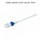 FISH 9'' PVC FLOAT VALVE-SIDE INLET PELAMPUNG TANGKI TANDAS SALUR BAWAH