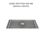 HEMOS BATHROOM FITTINGS STAINLESS STEEL SUS 304 LONG DRAIN FLOOR TRAP GRATING INDOOR OUTDOOR HM-117