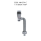 HEMOS PARTS BRASS POP UP WASTE (W/O) PVC FLEXIBLE BOTTLE TRAP & ANTI SMELL FITTING (GRAY) HM-0174-MG