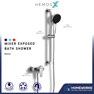 PACKAGE BRASS MIXER SHOWER SET HM-19119-C