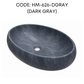 HEMOS BATHROOM CERAMIC WASH BASIN COUNTERTOP UNIQUE PRINTING ELLIPSE VESSEL PORCELAIN HM-620