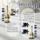 HEMOS 1/2 15MM & 3/4 20MM & 1' 25MM BRASS BATHROOM FAUCET FULL TURN CONCEALED STOP VALVE COCK