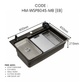HEMOS SUS316 STEEL 5.0MM THICKNESS GRAIN EMBOSSED WORKSTATION KITCHEN SINK MATT SILVER MATT BLACK