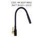 HEMOS KITCHEN FAUCET SUS 304 BLACK FLEXIBLE NYLON PILLAR WALL SINK TAP KEPALA PAIP SINKI 36SERIES