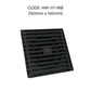 HEMOS BATHROOM FITTINGS STAINLESS STEEL SUS 304 LONG DRAIN FLOOR TRAP GRATING INDOOR OUTDOOR HM-117