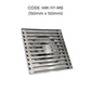 HEMOS BATHROOM FITTINGS STAINLESS STEEL SUS 304 LONG DRAIN FLOOR TRAP GRATING INDOOR OUTDOOR HM-117