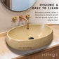 HEMOS BATHROOM CERAMIC WASH BASIN COUNTERTOP UNIQUE PRINTING ELLIPSE VESSEL PORCELAIN HM-620