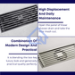 HEMOS BATHROOM FITTINGS STAINLESS STEEL SUS 304 LONG DRAIN FLOOR TRAP GRATING INDOOR OUTDOOR HM-117