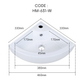 HEMOS BATHROOM CERAMIC WASH BASIN WALL MOUNTED ART BASIN VESSEL SINK PORCELAIN HM-631-W