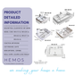 HEMOS BATHROOM CERAMIC WASH BASIN TABLE TOP ART BASIN SQUARE VESSEL SINK WHITE PORCELAIN HM-604-W