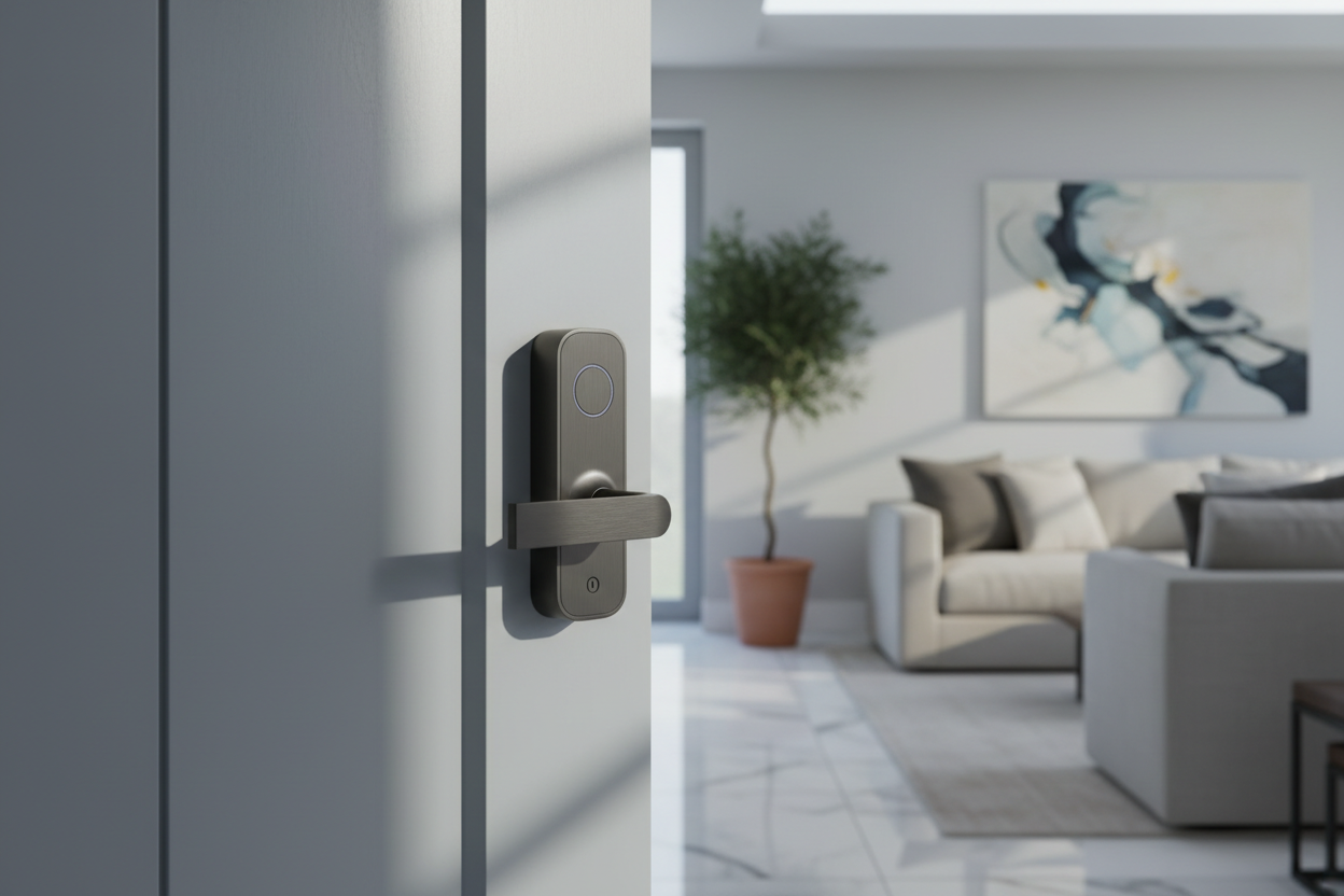 Premium Door Lock Lifestyle Scene