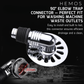 HEMOS 4&6 INCH SUS 304 WASHING MACHINE FLOOR TRAP DRAIN GRATING WITH ANGLE CONNECTOR HM-105,115,122