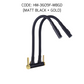 HEMOS KITCHEN FAUCET SUS 304 BLACK FLEXIBLE NYLON PILLAR WALL SINK TAP KEPALA PAIP SINKI 36SERIES